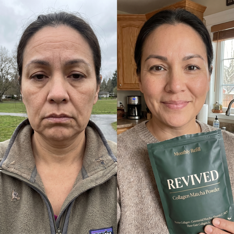 Don't recognise yourself — before and after